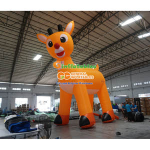 定制logo字母大型巨型商务户外移动展示广告装饰吹气气球广告牌充气标牌 - Product Image 3