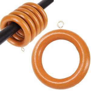 ห่วงม่านไม้คุณภาพดี งานแฮนด์เมด ทนทาน อุปกรณ์ตกแต่งผ้าม่านสำหรับใช้ในบ้านและเชิงพาณิชย์ มีจำหน่ายในราคาที่ดีที่สุด - Product Image 6