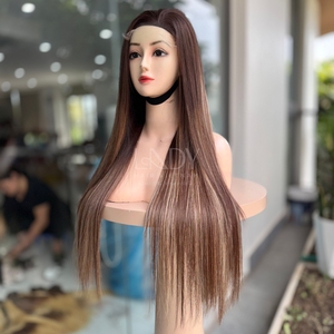 Pelucas Hermosas de la Más Alta Calidad, Cabello Humano Real 100% Vietnamita, Liso Natural, Color Personalizable, Peluca con Cierre - Product Image 5