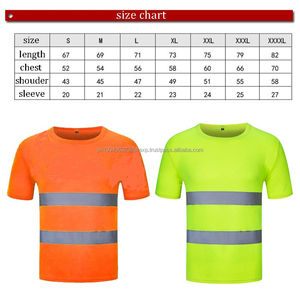 Camiseta de Alta Visibilidad 2025, Reflectante, Cuello Redondo, Chaleco de Trabajo Rápido, Ropa de Trabajo, Camiseta de Seguridad para Construcción para Hombre - Product Image 2