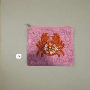 Estilo étnico hecho a mano con cuentas monedero HOP Pascua embrague zanahoria huevo diseño suave Mini bolso uso diario tarjetas al por mayor colorido - Product Image 5