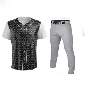 Servicio OEM, Último Diseño, Conjuntos de Uniformes de Béisbol para Hombre, Ajuste Delgado, Ropa Deportiva Estampada, Transpirable, Precio Razonable, Todos los Colores Disponibles - Product Image 4