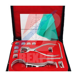 El último kit de abrazaderas de presa de goma Dental de acero, fuente de alimentación Manual, instrumentos de cirugía Dental - Product Image 4