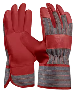 Guantes de trabajo de seguridad Canadian Rigger de alta calidad, forro de algodón de cuero de grano de vaca para una construcción efectiva de brazos de mano - Product Image 5