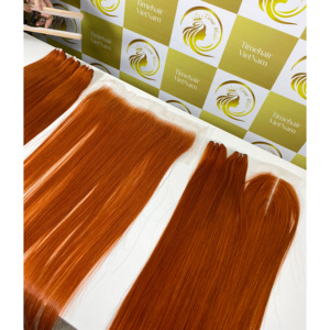 Extensions de cheveux humains bruts Remy de haute qualité, avec dentelle frontale HD 13*6 transparente, double trame, cuticules alignées, 8-40 pouces - Product Image 6