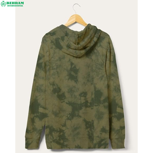 Sudaderas térmicas de peso pesado de 350g para hombre Logotipo personalizado 100% Sudaderas con capucha de lana de algodón Tie Die Logo bordado Essentials de invierno - Product Image 2