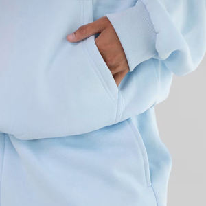 เสื้อสเวตเตอร์แบบมีฮู้ดสำหรับทั้งชายและหญิงเสื้อมีฮู้ดพิมพ์ลายพัฟแบบกำหนดเอง500 GSM คอตตอนฟลีซโอเวอร์ไซส์-ผู้ผลิต - Product Image 3