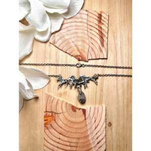 Collier Navajo en argent sterling et buffle blanc, chaînes perlées religieuses tendance avec agate pour mariages, fêtes et cadeaux - Product Image 2