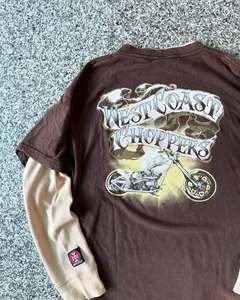 เสื้อยืดโอเวอร์ไซส์ผู้ชายลำลองซักได้สองชั้น - Product Image 3