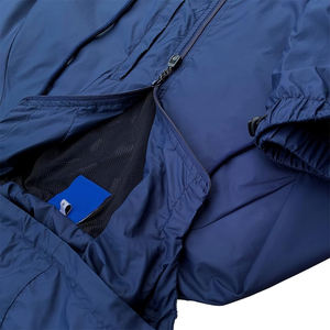 Conjunto Deportivo Cortavientos de Secado Rápido para Invierno, Unisex, Color Azul Marino, Dos Piezas, Dos Bolsillos con Cremallera, Transpirable, Ecológico, Traje Frontal - Product Image 2