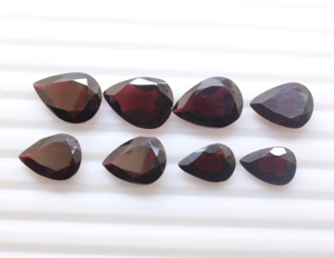 8.Piece 70.00 Carat Naturel Rubellite Grenat Facettes Pierres Coupées Forme Cabochon Pierres Précieuses En Vrac Fabrication De Bijoux 14X10MM À 18X13MM - Product Image 1