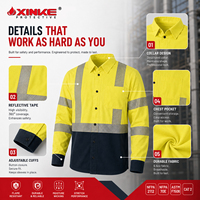 Camiseta de Seguridad de Alta Visibilidad con Logotipo Personalizado, Reflectante, Manga Larga, Ropa de Trabajo, Camisetas de Seguridad de Alta Visibilidad para Hombre