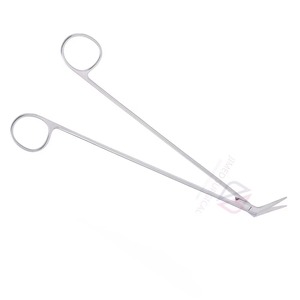 Ciseaux chirurgicaux angulaires 19 cm en acier inoxydable allemand, outil de microchirurgie, instrument de précision CE ISO, chirurgie générale - Product Image 2