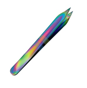 Pince à épiler chirurgicale multi-couleurs en acier inoxydable durable avec pointe fine, longueur 10 mm - Product Image 1