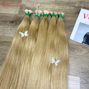 Meilleure vente Extensions de cheveux Remy vietnamiens couleur cuticule vierge en vrac 100g Double tirage prêt à expédier - Product Image 3