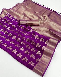 Nuevo diseñador indio más tendencia tradicional alta demanda suave y elegante estilo Banarasi ropa de boda Saree - Product Image 4