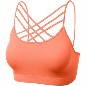 Soutien-gorge de yoga de gymnastique pour femmes de haute qualité entraînement athlétique Fitness soutien-gorge de sport push-up Style brassière grande taille confort maximal - Product Image 5