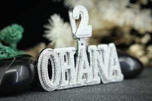 Colgante de Plata de Ley 925 con Nombre de Doble Capa y Corte Brillante Redondo de Moissanita, Colgante de Boda para Hombre y Mujer de Phoenix Enterprise - Product Image 6