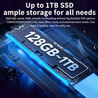 Notebook Mini OEM da 11,6 Pollici con Intel Celeron N4020, IPS, 6GB RAM, 512GB SSD, Laptop Ultra Portatile per Studenti, Laptop Aziendale con Win11