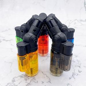 Briquets en plastique coupe-vent pas chers en gros avec logo personnalisé - Cadeaux d'affaires multi-combustibles - Product Image 3