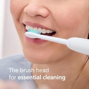 Têtes de brosse à dents de rechange authentiques SimplyClean, poils en nylon doux, 5 têtes de brosse, blanches, pour usage domestique - Product Image 2