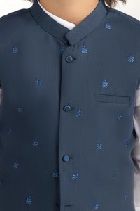 Niños Shalwar Kameez con chaleco para niños, traje de fiesta de boda Eid tradicional indio pakistaní, ropa elegante para niños - Product Image 3