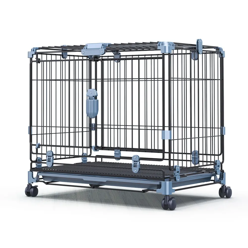 Wholesale High Quality Multiple Sizes Patented product Cheap Foldable Stainless Iron Pet Dog Cages