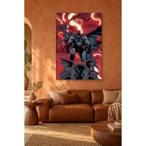 Impression sur toile Fida Batman et Gargoyle Before Red Lightning - Product Image 1