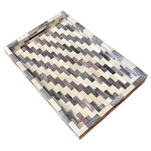 Plateau de service en os incrusté de style vintage, personnalisé pour le Ramadan et l'Aïd, pour le petit-déjeuner, plateau de service, cadeaux pour la maison au meilleur prix - Product Image 5