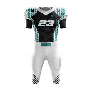 Uniformes de football américain personnalisables - Manches courtes respirantes, noms et designs d'équipe personnalisés, haute qualité, 100% polyester - Product Image 1