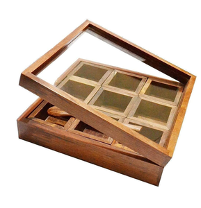 Caja de especias de madera elegante, accesorios decorativos de utensilios de cocina de alta tendencia, los más exigentes por debajo de su presupuesto - Product Image 6