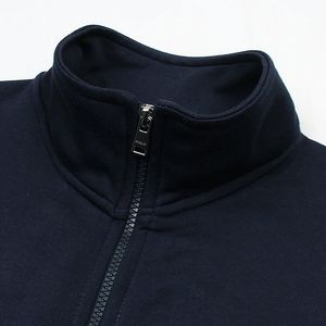 Trending RL Premium Cotton Fleece Zipper Jacket 100% Cotton Fleece Cardigan Navy Blue Men's Knitted Polo Zipper for Winters - Product Image 2