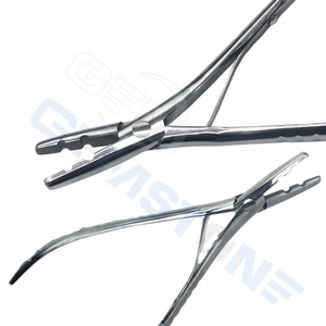 Pince à sertir professionnelle en acier inoxydable de 7 pouces pour extensions de cheveux, micro-perles, pince courbée à 2 trous, nano-anneaux - GEMSTONE ENTERPRISES - Product Image 3