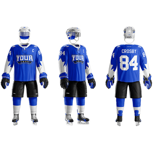 Venta al por mayor 2024 nuevo diseño personalizado logotipo sublimación impresión uniforme de hockey sobre hielo conjunto con técnica de diamantes de imitación - Product Image 2