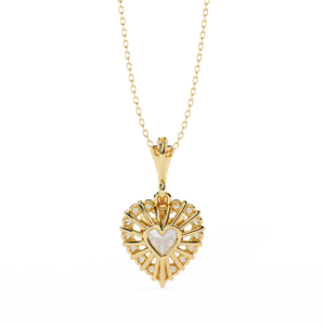 Hermoso Collar de Oro de 18k para Damas con Diamantes Cultivados en Laboratorio - Product Image 4