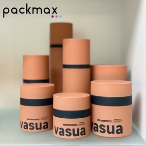 Frasco sin aire de plástico de 15ml, 30ml, 50ml, 75ml, contenedor redondo ecológico para embalaje de crema facial - Product Image 5