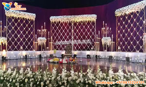 Mur de bougie Unique pour scène de réception nouveau design décoration de mariage mur de bougie Lavish réception de mariage mur de bougie - Product Image 4