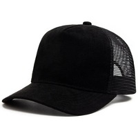Casquette Trucker Hip-Hop Tendance en Toile Chevronnée avec Logo Brodé 5 Panneaux et Visière Courbe, Qualité Supérieure, Personnalisable, Vente en Gros