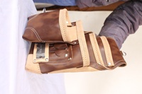Bolsa de herramientas de cuero resistente al por mayor bolsa de herramientas de trabajo hecha a mano de carpintero electricista bolsa de herramientas cinturón de nailon OEM personalizable
