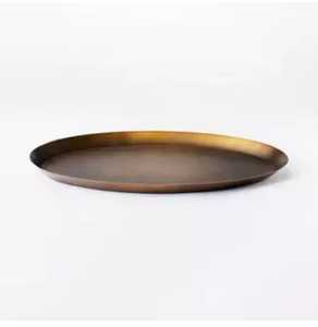 High Quality Customized Luxury Aluminium Serving Tray Gold Finish for Weddings & Parties Includes Fruit Trays - Product Image 4