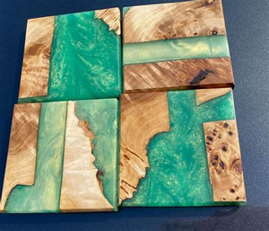 Tampons de table décoratifs en résine époxy personnalisables de la meilleure qualité dans les options de taille et de couleur - Product Image 3