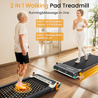 Tapis de course compact pour sous le bureau avec fonction de massage des pieds et absorption des chocs