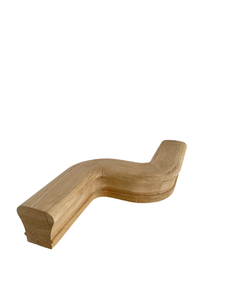 Besr precio pasamanos accesorio ecológico roble blanco Natural mano izquierda Offset 7047 piezas de escalera Bacony barandilla escalera - Product Image 2