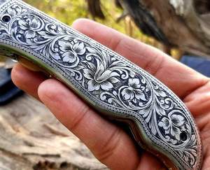 Couteaux pliants haut de gamme pour la survie, la randonnée, la chasse, le camping, couteau de poche tactique gravé pour la chasse et le camping - Product Image 6