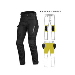 Pantalones textiles para motociclismo diseñados para uso práctico en carretera con resistencia a la abrasión y armadura de nivel 1 CE. - Product Image 1
