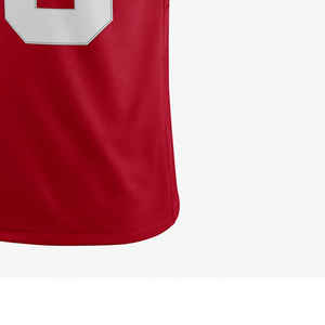 Maillot de football américain de conception personnalisée de haute qualité demi-manche à col en V avec fonction de séchage rapide et nom imprimé - Product Image 6