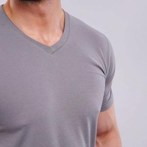 Camiseta ligera 100% de poliéster transpirable Lisa para hombre, camisetas de Fitness hechas a medida para hombre, ropa para correr - Product Image 6