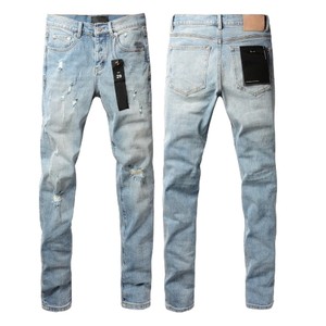 Pantalones vaqueros de diseñador para hombre hechos al por mayor, pantalones vaqueros rectos y elegantes para la calle, ajustados, ajustados, elásticos, venta al por mayor de Bangladesh - Product Image 5