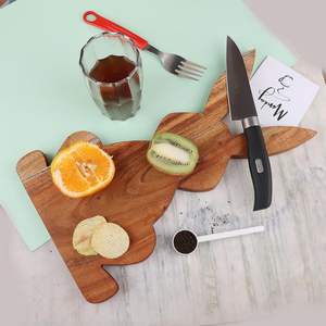 Articles populaires Planche à découper en bois en forme de lapin Écologique Passe au lave-vaisselle Plat de service Ustensiles de cuisine Décoration de Pâques - Product Image 5