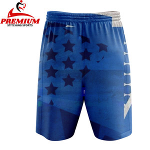 กางเกงขาสั้นผ้าโพลีเอสเตอร์ผ้าสแปนเด็กซ์ของผู้ชายสำหรับออกกำลังกายกางเกงออกกำลังกายขาสั้นผ้าตาข่ายระบายอากาศได้ดีผลิตตามสั่งแบบใหม่ - Product Image 2